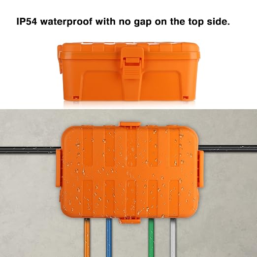 Flemoon Large Outdoor Electrical Box, IP54 Waterproof Outdoor Extension Cord - Image 6