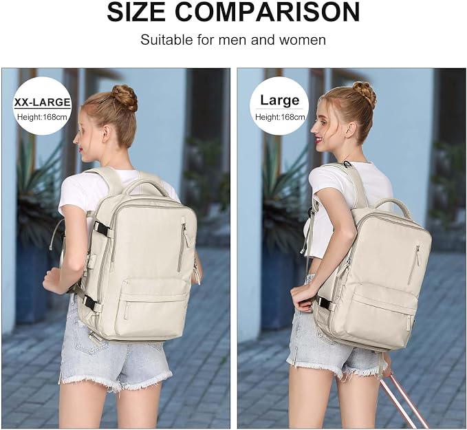 WONHOX Large Travel Backpack Carry on Flight Approved Laptop Work Business - Image 4