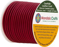Mandala Crafts Round Genuine Burgundy Leather Cord by MandalaCrafts