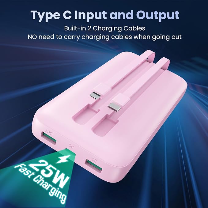 Portable Charger 40, 800mAh Power Bank, 25W PD QC 4.0 Fast Charging Portable - Image 6