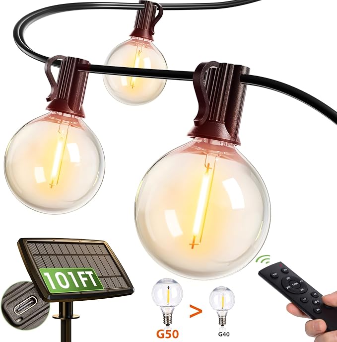 addlon 100FT Solar String Lights by addlon