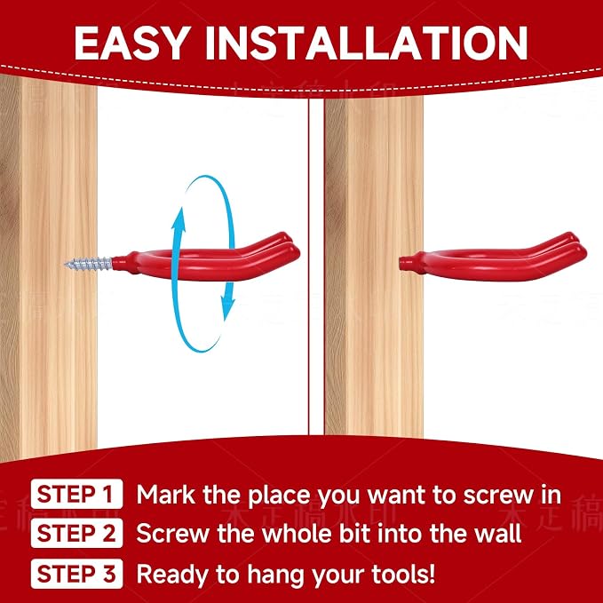 Lian.Ripple.Lian16 PackGarage Storage System Steel U Hooks - Image 7
