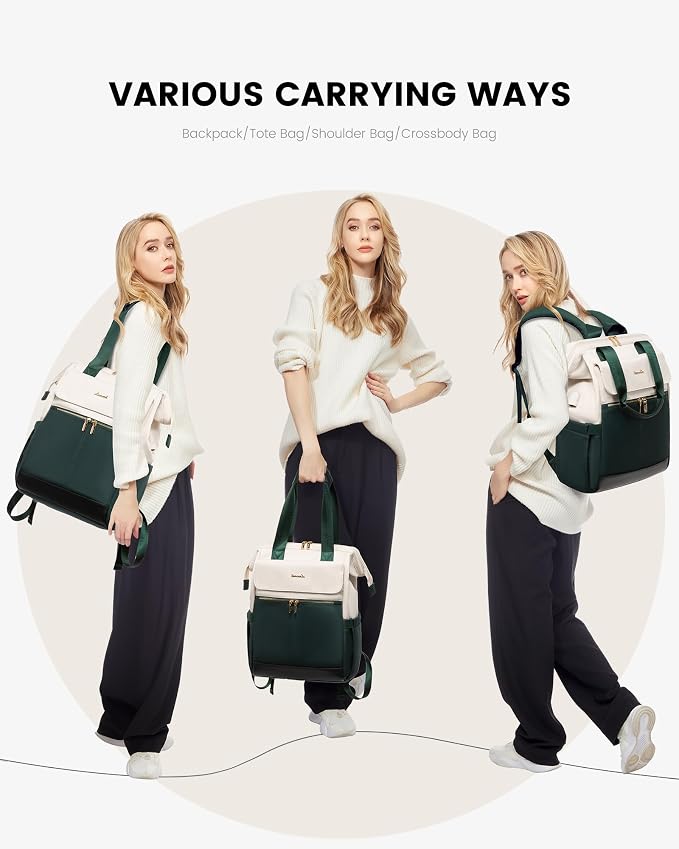 LOVEVOOK Laptop Backpack for Women, 15.6 Inch Work Laptop Bag - Image 6