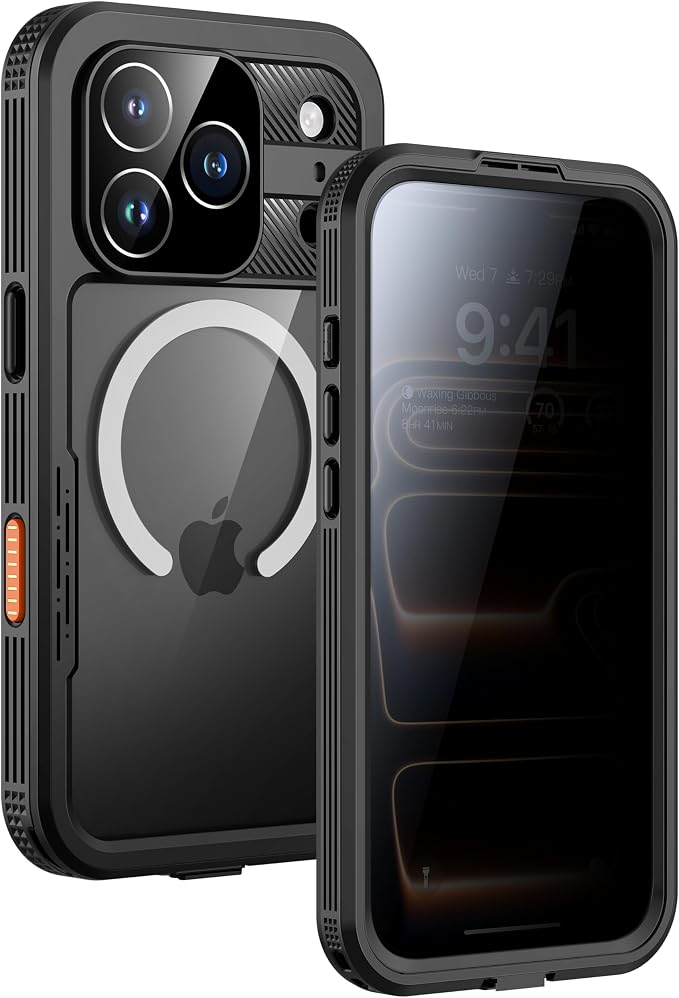 Lanhiem Magnetic for iPhone 17 Pro Max Case, Built-in Privacy Screen Protector by LanhiemHome