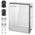 TICONN Outdoor Electrical Box Waterproof, Junction Box IP67 ABS Plastic by TICONN