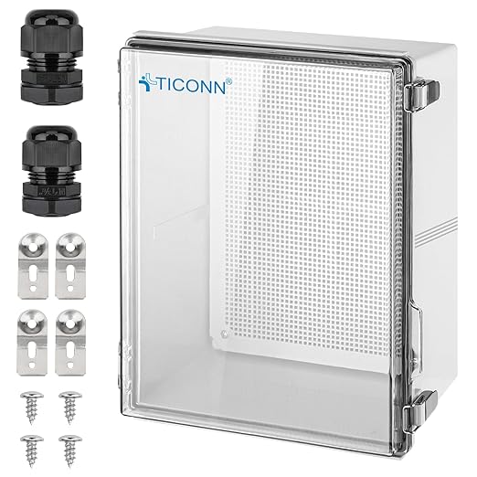 TICONN Outdoor Electrical Box Waterproof, Junction Box IP67 ABS Plastic by TICONN