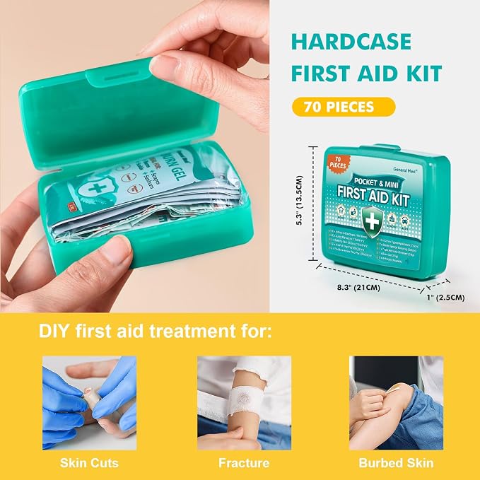 General Medi 420 Piece First Aid Kit, 6 Individual Boxes of 70 Items Each - Image 3