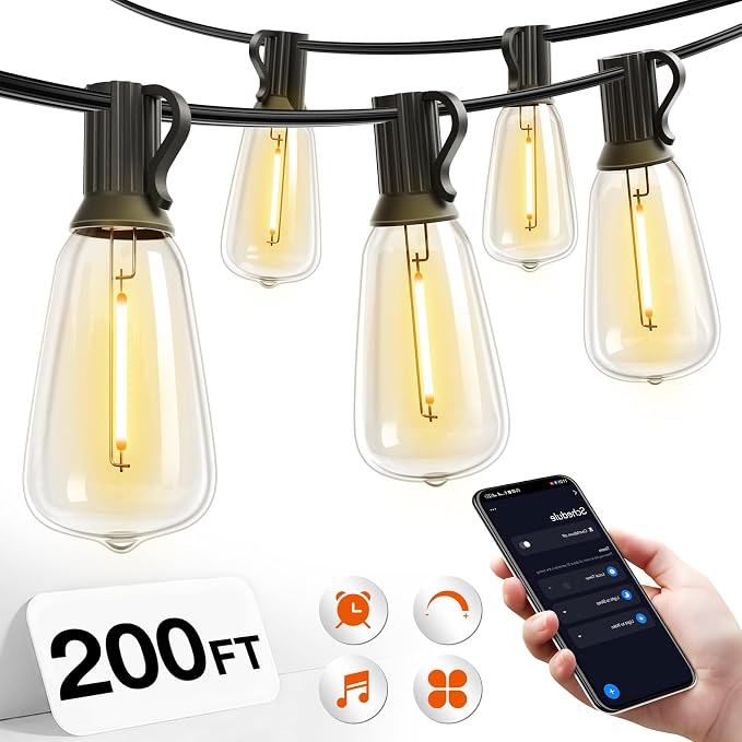 addlon 200FT Outdoor String Lights by addlon