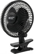 Comfort Zone 6-Inch Corded Clip-On Personal Fan – 2-Speed Quiet Desk Fan by ComfortZone
