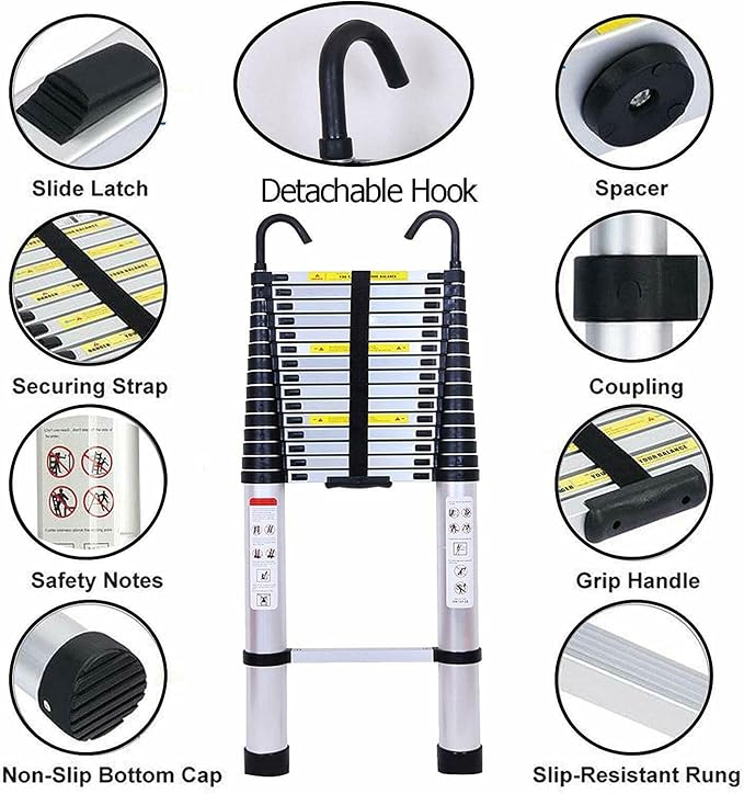 Extension Ladder 20.34 FT Telescoping Ladder - Image 2
