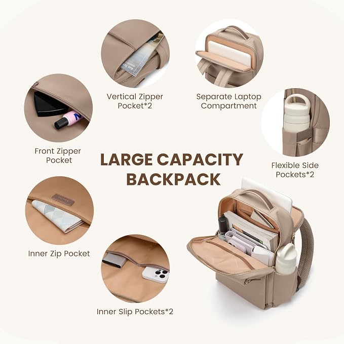 Laptop Backpack for Women, Work Business Traval Computer Backpacks - Image 4