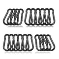 20PCS M6 Heavy Duty Carabiner Clip, 2.36Inch Snap Hook Quick Link Small by XHAMXE