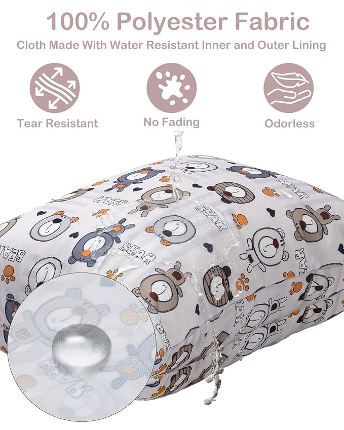 ALVA ALVABABY 3pcs Cloth Diaper Wet Dry Bags Waterproof Reusable - Image 2