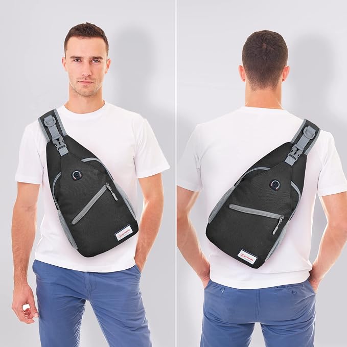 ZOMAKE Sling Bag, Small Crossbody Sling Backpack, Water Resistant Shoulder - Image 8