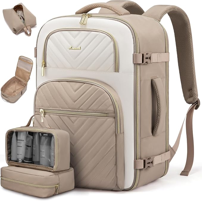 LOVEVOOK Travel Backpack Carry on Flight Approved 50L, Waterproof TSA Travel by LOVEVOOK