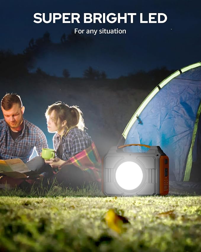 Apowking Portable Solar Powered Generator 300W Rated, - Image 6