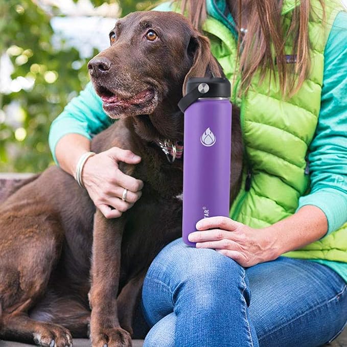 SENDESTAR Stainless Steel Water Bottle, Wide Mouth Water Bottle 24 oz - Image 5