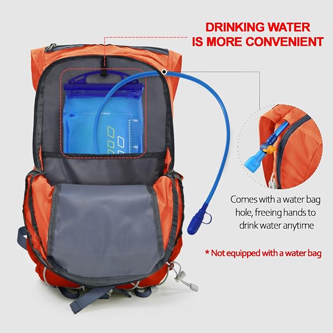 Seektop Ultra Lightweight & Packable Hiking Backpack 20L, Water-Resistant - Image 6