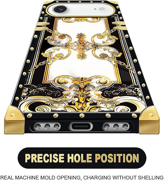 for iPhone 17 Air Case Luxury Golden Decoration - Image 5