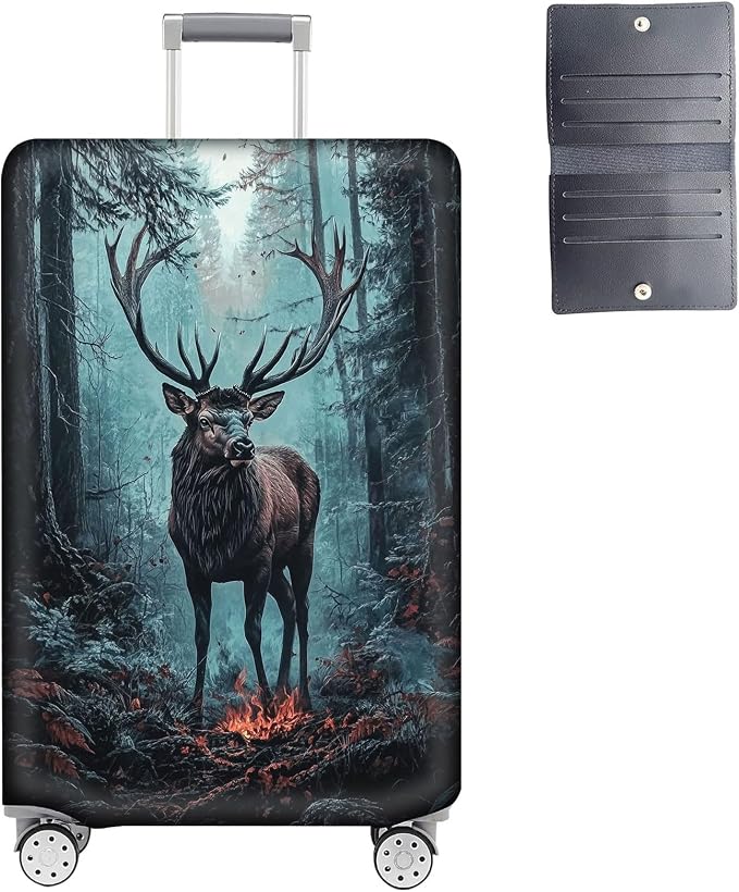 Luggage Cover Protector for 22-24 Inch Suitcases, TSA Approved Elastic Travel by Unknown