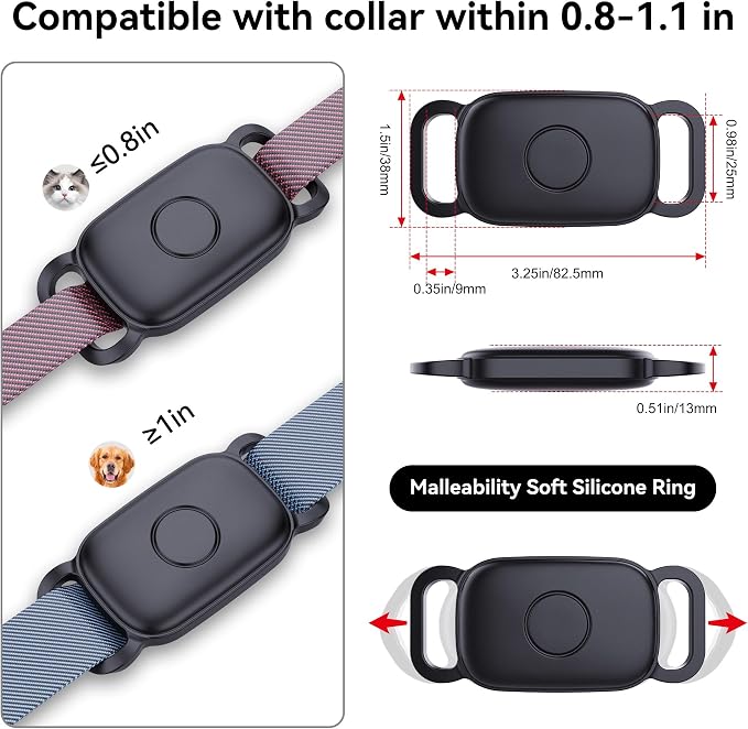 DDJ Dog Collar Holder for Tile Life360 Pro 2024 Bluetooth Tracker, Ultra Durable - Image 5