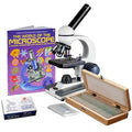 AmScope M150C-50WM-50P100S Compound Monocular Microscope, WF10x and WF25x by AmScope
