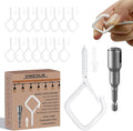 120 Pcs White Eye Hooks Screw Heavy Duty, Ceiling Hooks by Unknown