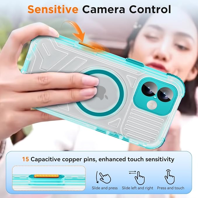 WIFORT for iPhone 16 Plus Waterproof Case, Fit for Magsafe Full Body Magnetic - Image 5