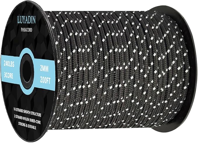 Reflective Paracord 240lb by LUYADIN