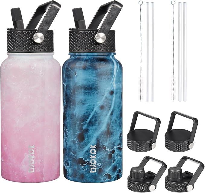 BJPKPK 2 Pack Insulated Water Bottles by BJPKPK