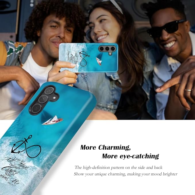 Compatible for Samsung Galaxy A17 5G Case, Dual Layer Heavy Duty 2 in 1 - Image 3