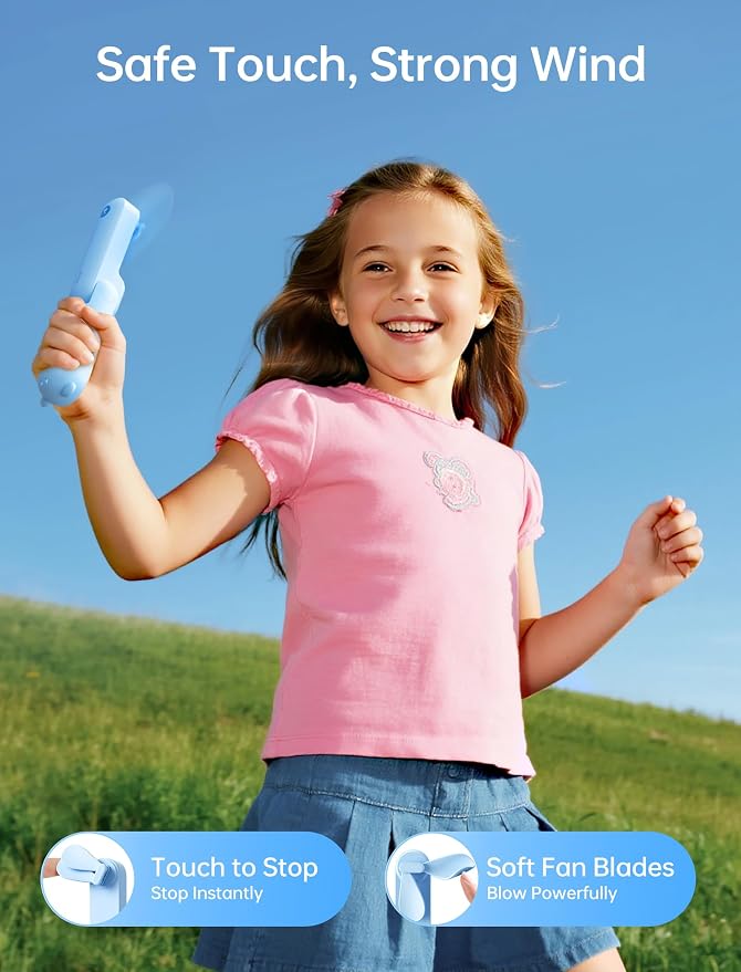 JISULIFE Handheld Fan with 4500 mAh Powerbank Max 40 Hours Runtime, Pocket - Image 7