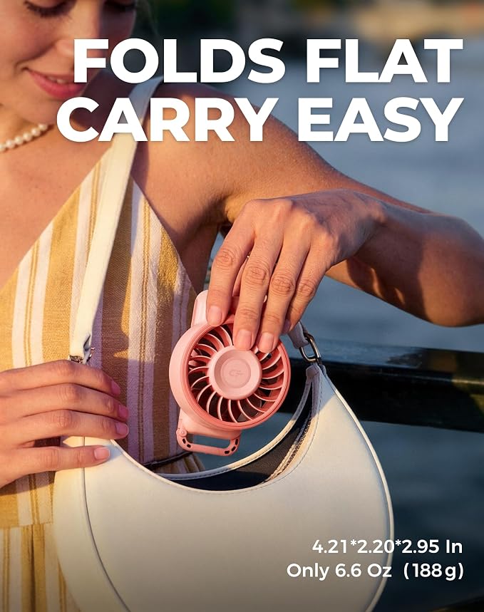 Diveblues Portable Turbo Fan, 100 Speed Handheld Fan - Image 8