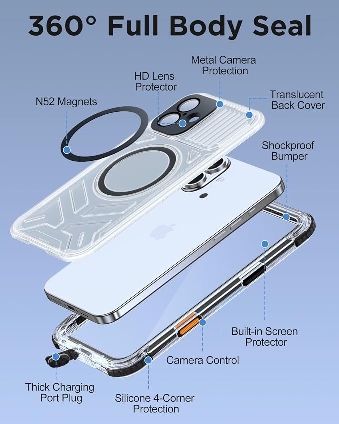 for iPhone 16 Plus Waterproof Case - Image 5