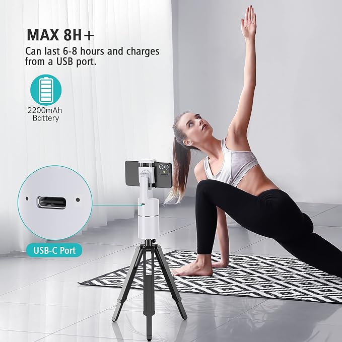 camrola Auto Face Tracking Phone Holder, No App Required, 360° Rotation Face - Image 7