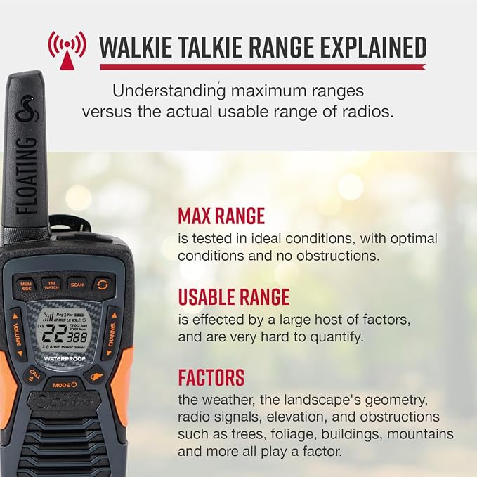 Cobra ACXT1035R FLT Floating Walkie Talkies - Image 2