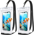 ProCase 2 Pack Floating Waterproof Phone Pouch IPX8, Universal Dry Bag Fits by ProCase