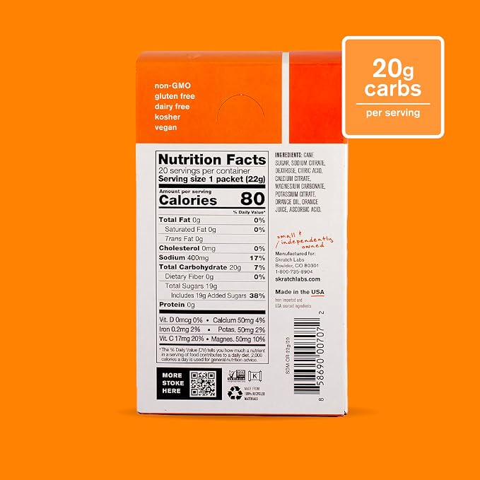 Skratch Labs Hydration Sports Drink Mix Packets – Real‑Fruit Electrolyte Powder - Image 3