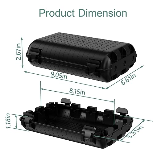 Outdoor Electrical Box, IP54 Waterproof Extension Cord Cover 9 Cable Entry - Image 4