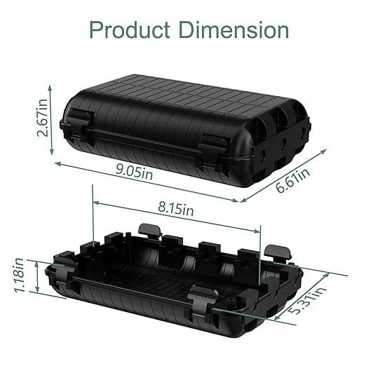 Outdoor Waterproof Electrical Box, 2 Pack Large Extension Cord Cover Protector - Image 2