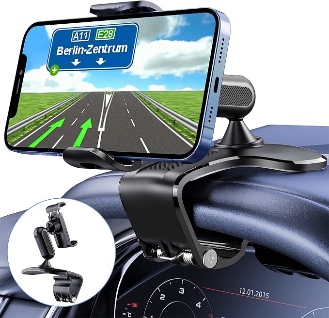 360 Degree Rotation Dashboard Cell Phone Holder by BANDICAL