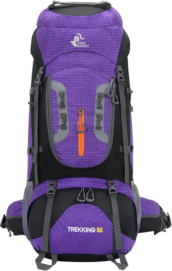 Bseash 80L Waterproof Hiking Camping Backpack - Image 8