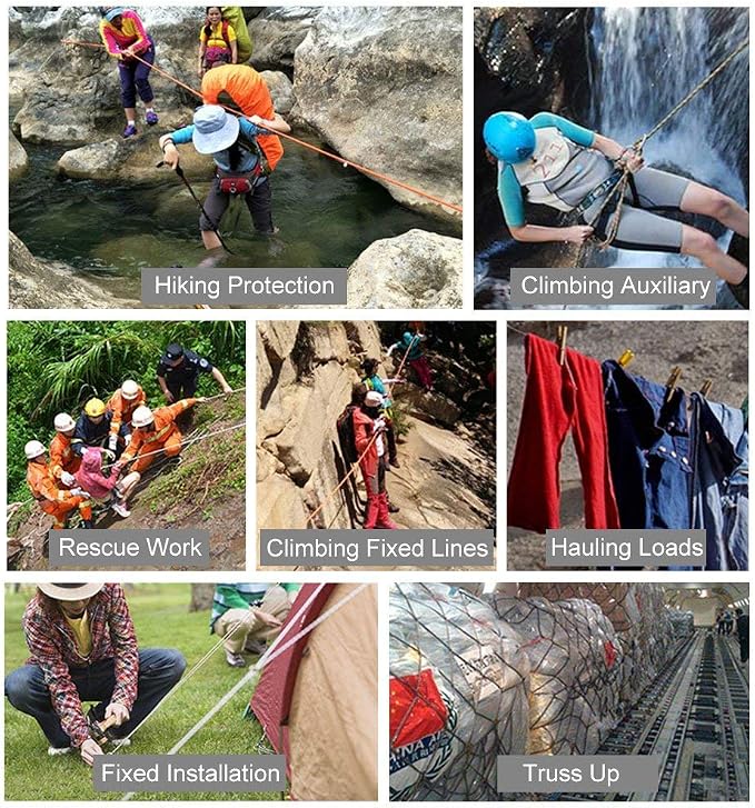 X XBEN Outdoor Climbing Rope 10M 20M 30M 50M 70M 152M 352M Static Rock Climbing - Image 6
