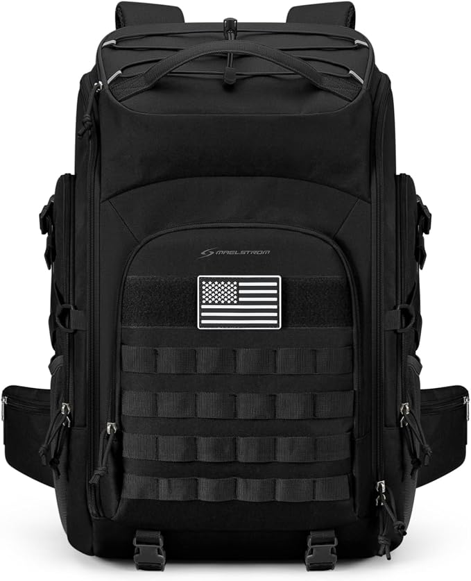 Maelstrom Tactical Backpack for Men, Water Resistant 40L Military Backpack by Maelstrom