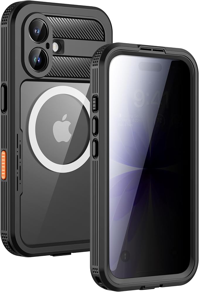 Lanhiem Magnetic for iPhone 17 Case, Built-in Privacy Screen Protector by LanhiemHome