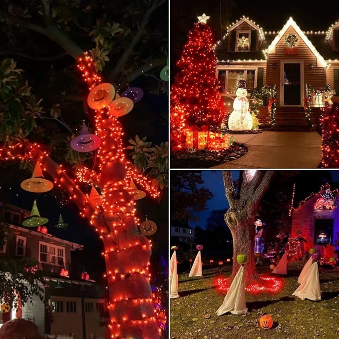 2-Pack Connectable Christmas Lights Outdoor, Total 164FT 400LED Christmas - Image 2