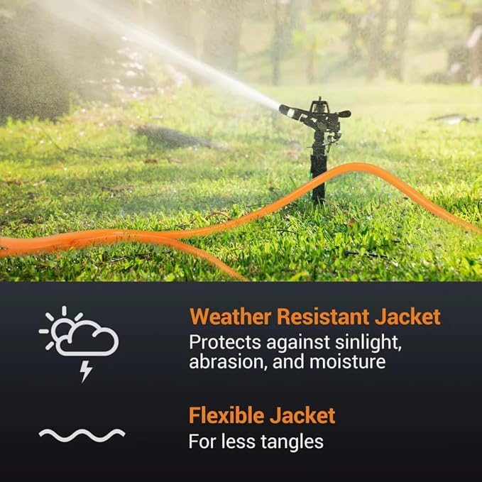 Outdoor Extension Cord Waterproof 100 FT, Flexible 100% Copper 3 Prong - Image 5