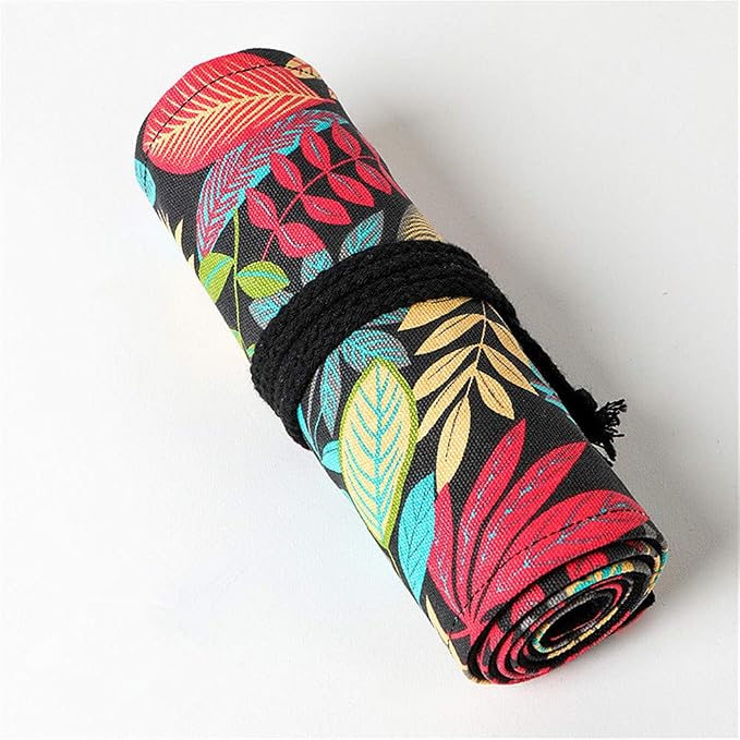 Funny live 24/36/48/72 Slots Colored Pencil Wrap Roll up Pen Holder Case - Image 6
