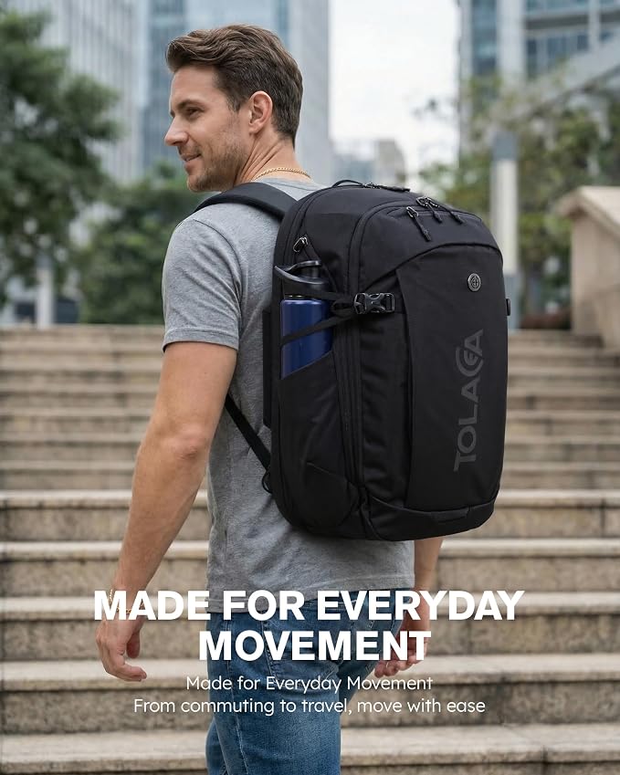 Tolaccea Travel Laptop Backpack 32L, TSA Friendly Flight Approved Computer Work - Image 10