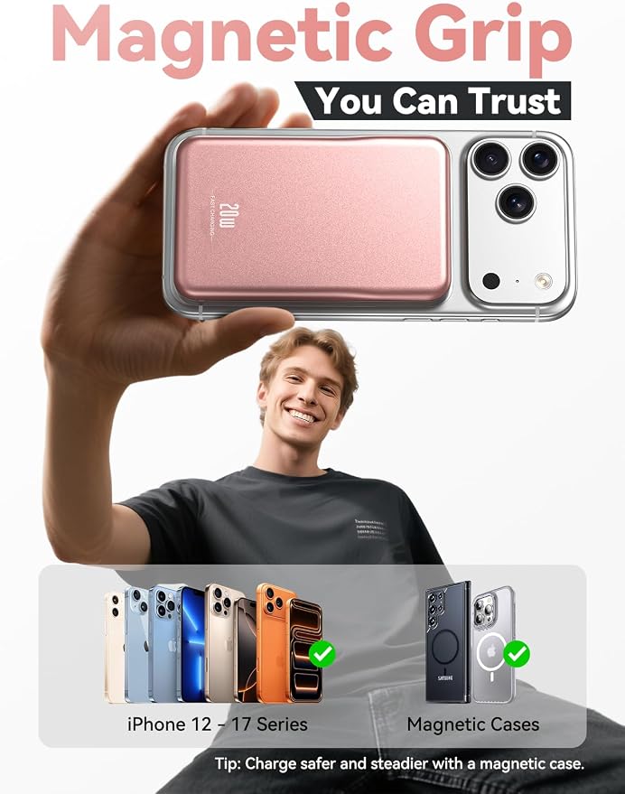 Aobbow Magnetic Portable Charger, 10000mAh - Image 2